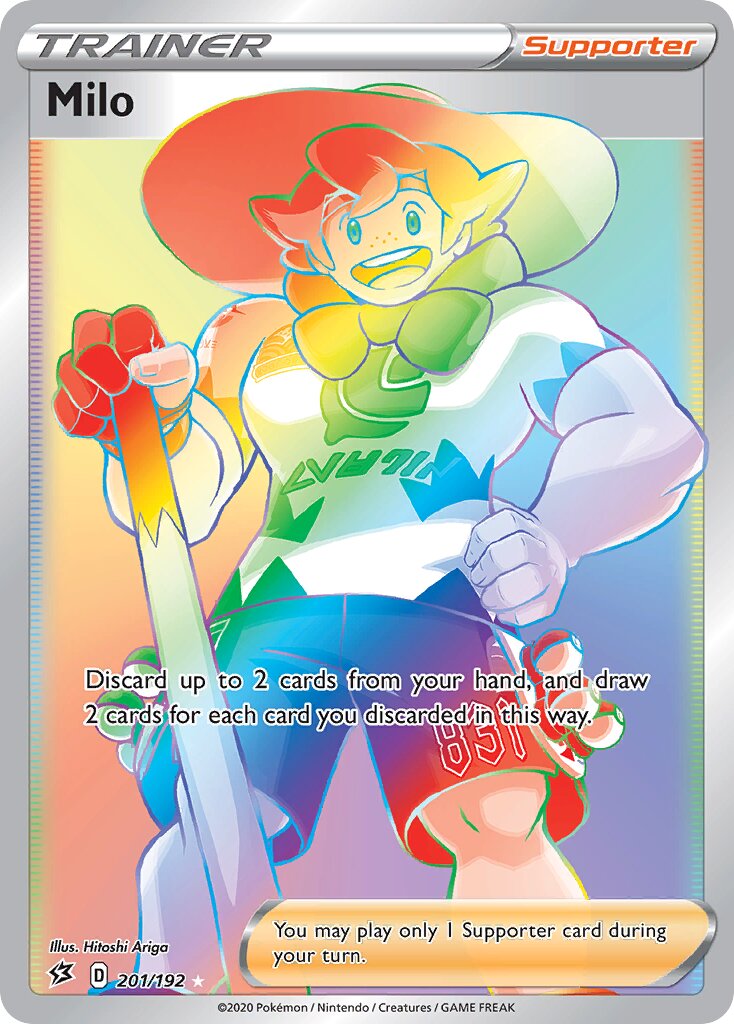Milo 201/192 — Rebel Clash (English Pokémon TCG card)