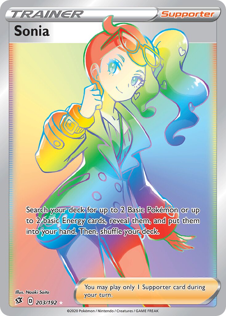 Sonia 203/192 — Rebel Clash (English Pokémon TCG card)