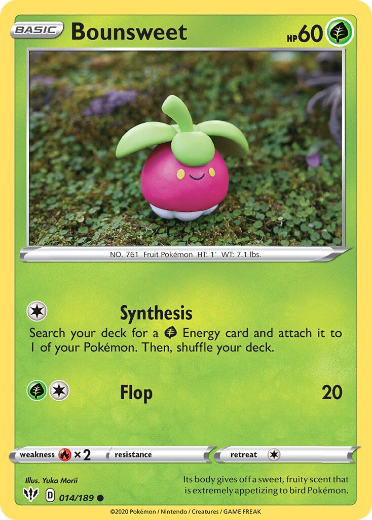 Bounsweet 014/189 — Darkness Ablaze (English Pokémon TCG card)