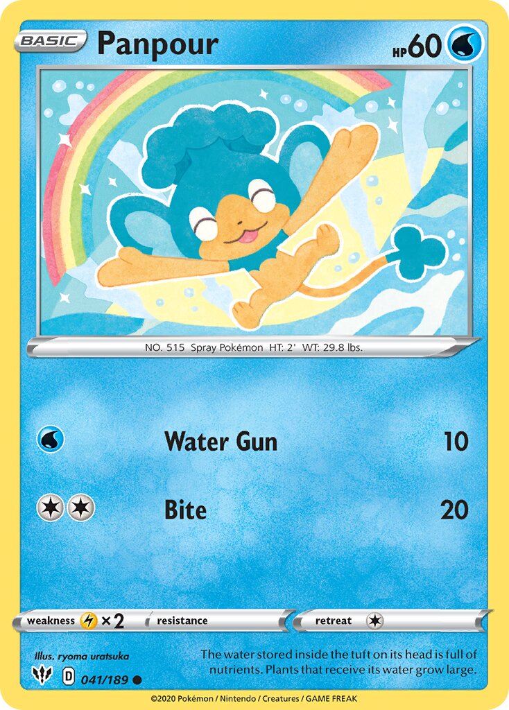 Panpour 041/189 — Darkness Ablaze (English Pokémon TCG card)