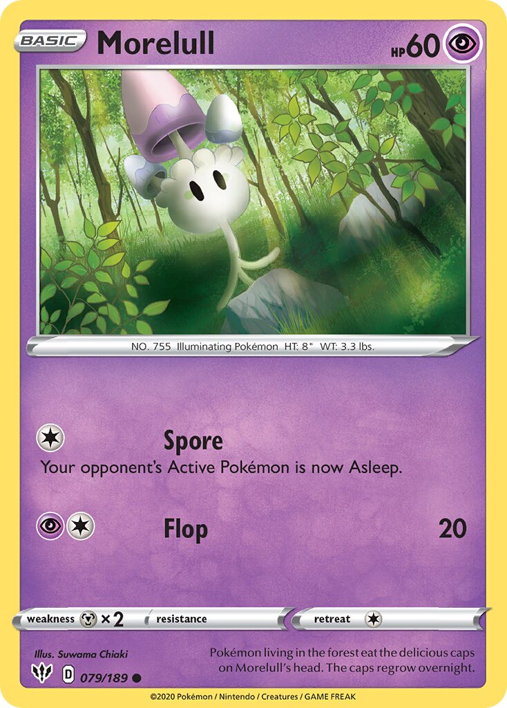 Morelull 079/189 — Darkness Ablaze (English Pokémon TCG card)