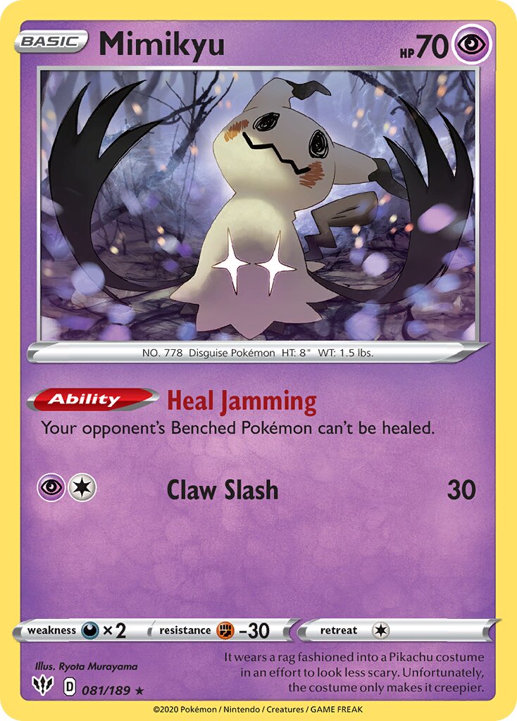 Mimikyu 081/189 — Darkness Ablaze (English Pokémon TCG card)