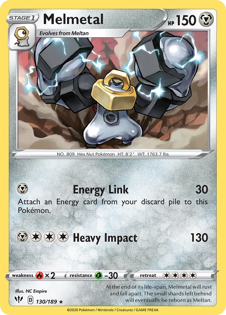 Melmetal 130/189 — Darkness Ablaze (English Pokémon TCG card)
