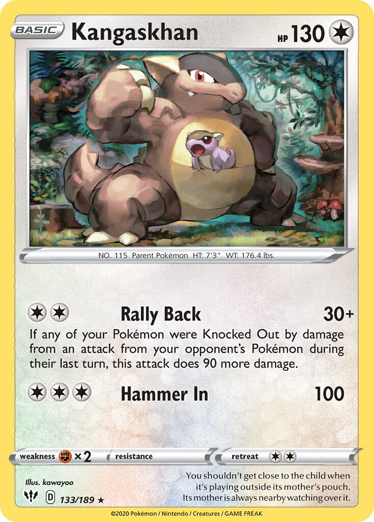 Kangaskhan 133/189 — Darkness Ablaze (English Pokémon TCG card)
