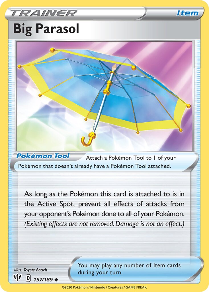Big Parasol 157/189 — Darkness Ablaze (English Pokémon TCG card)