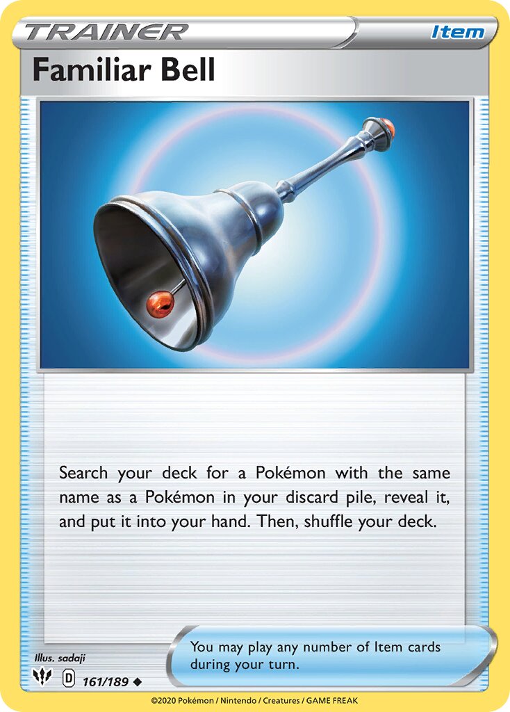 Familiar Bell 161/189 — Darkness Ablaze (English Pokémon TCG card)