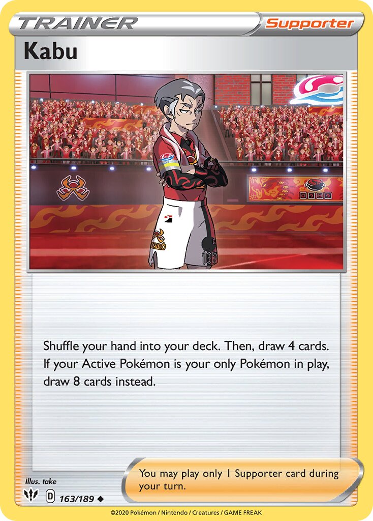 Kabu 163/189 — Darkness Ablaze (English Pokémon TCG card)