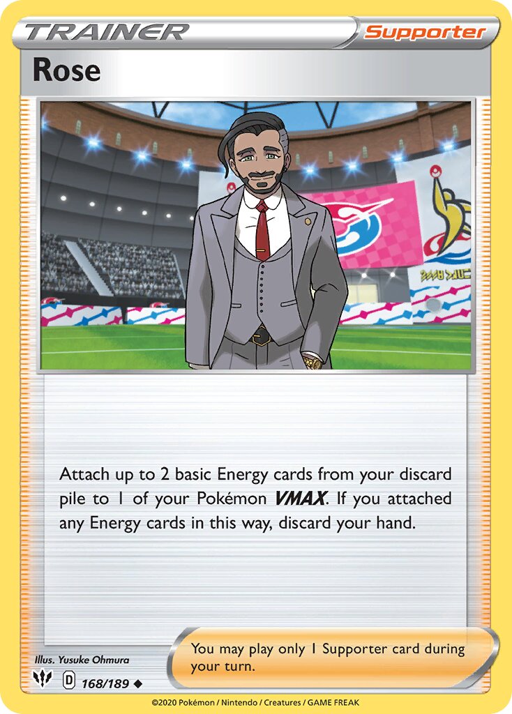 Rose 168/189 — Darkness Ablaze (English Pokémon TCG card)