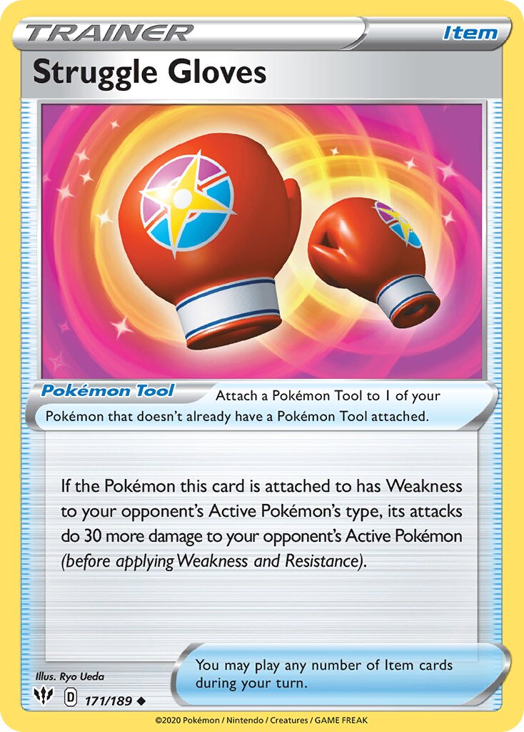 Struggle Gloves 171/189 — Darkness Ablaze (English Pokémon TCG card)