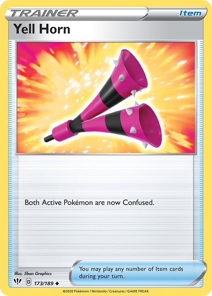 Yell Horn 173/189 — Darkness Ablaze (English Pokémon TCG card)