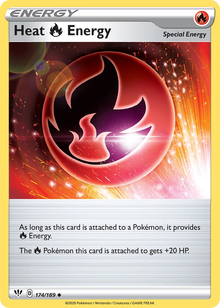 Heat Fire Energy 174/189 — Darkness Ablaze (English Pokémon TCG card)
