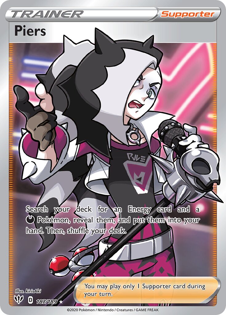 Piers 187/189 — Darkness Ablaze (English Pokémon TCG card)