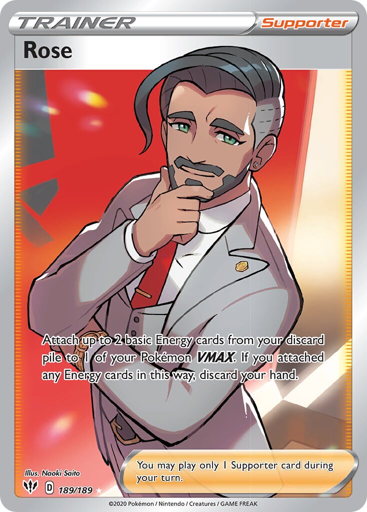 Rose 189/189 — Darkness Ablaze (English Pokémon TCG card)