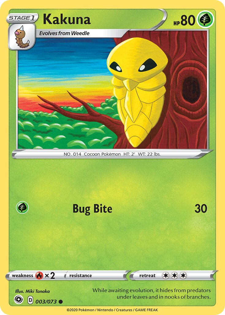 Kakuna 003/73 — Champion's Path (English Pokémon TCG card)