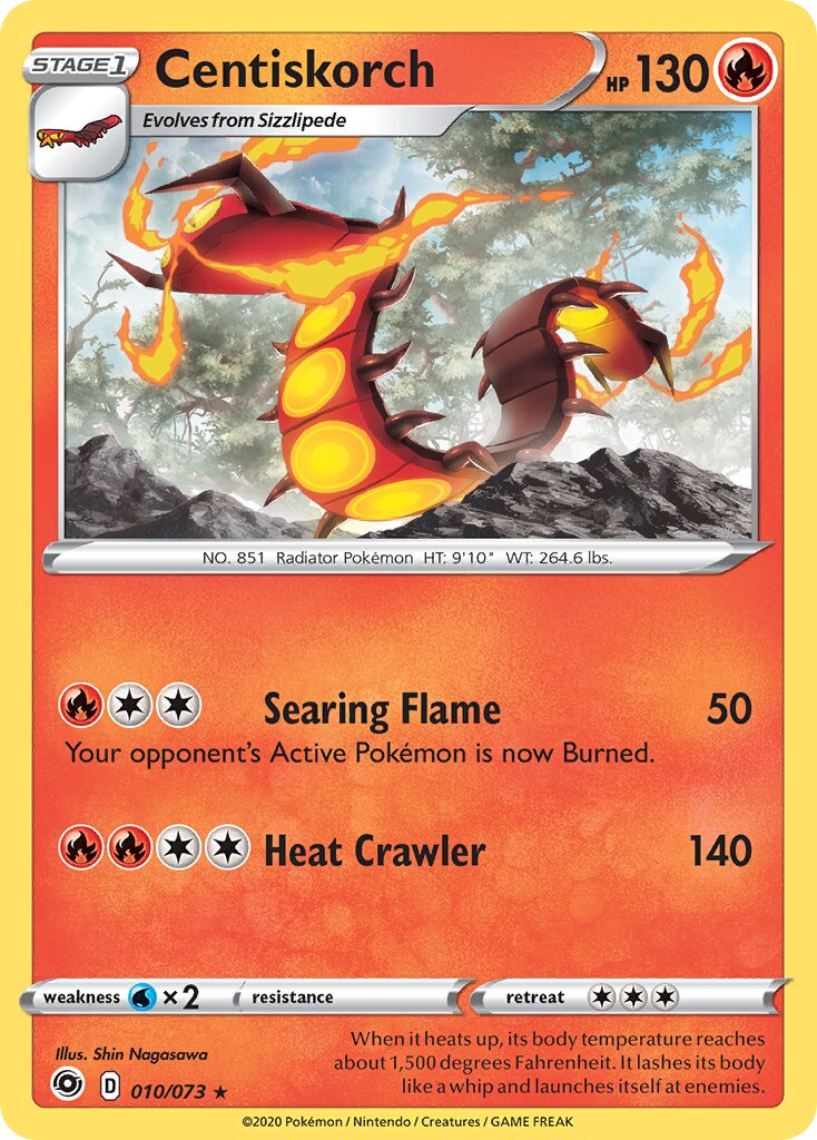 Centiskorch 010/73 — Champion's Path (English Pokémon TCG card)