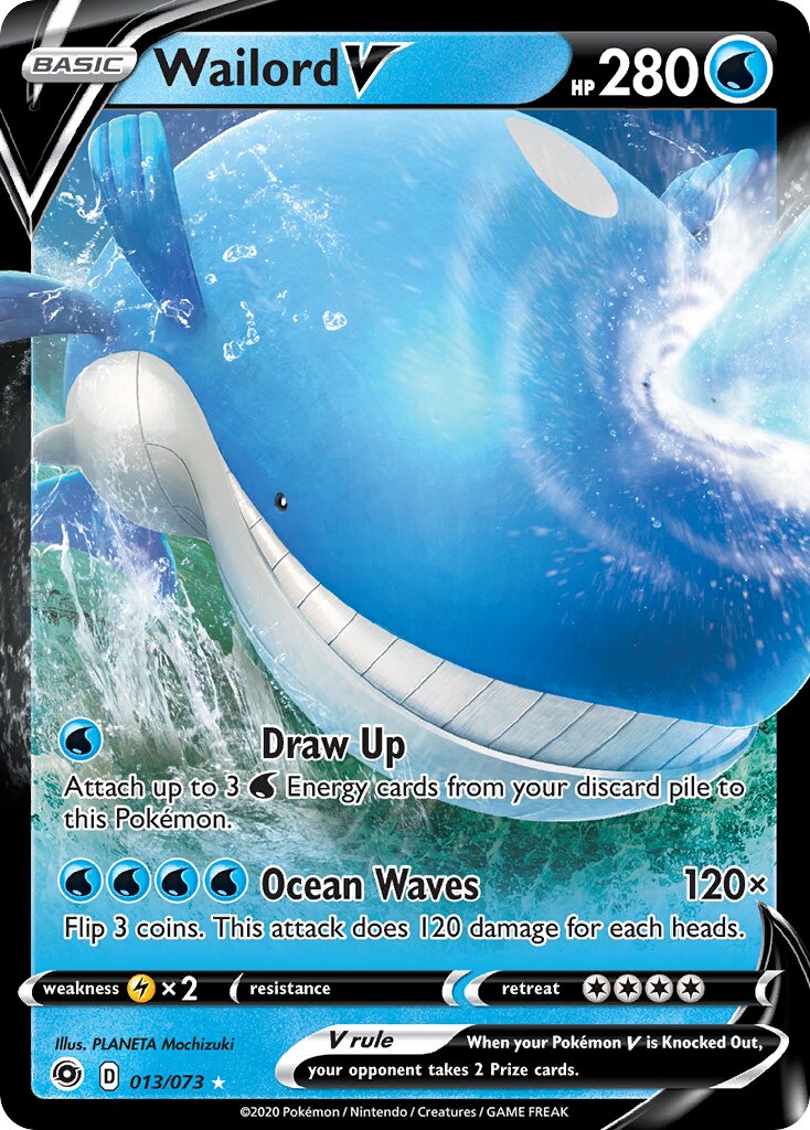 Wailord V 013/73 — Champion's Path (English Pokémon TCG card)