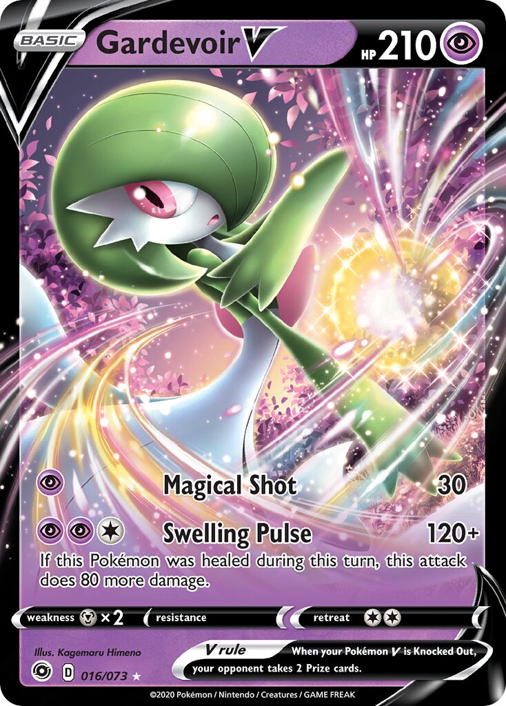 Gardevoir V 016/73 — Champion's Path (English Pokémon TCG card)