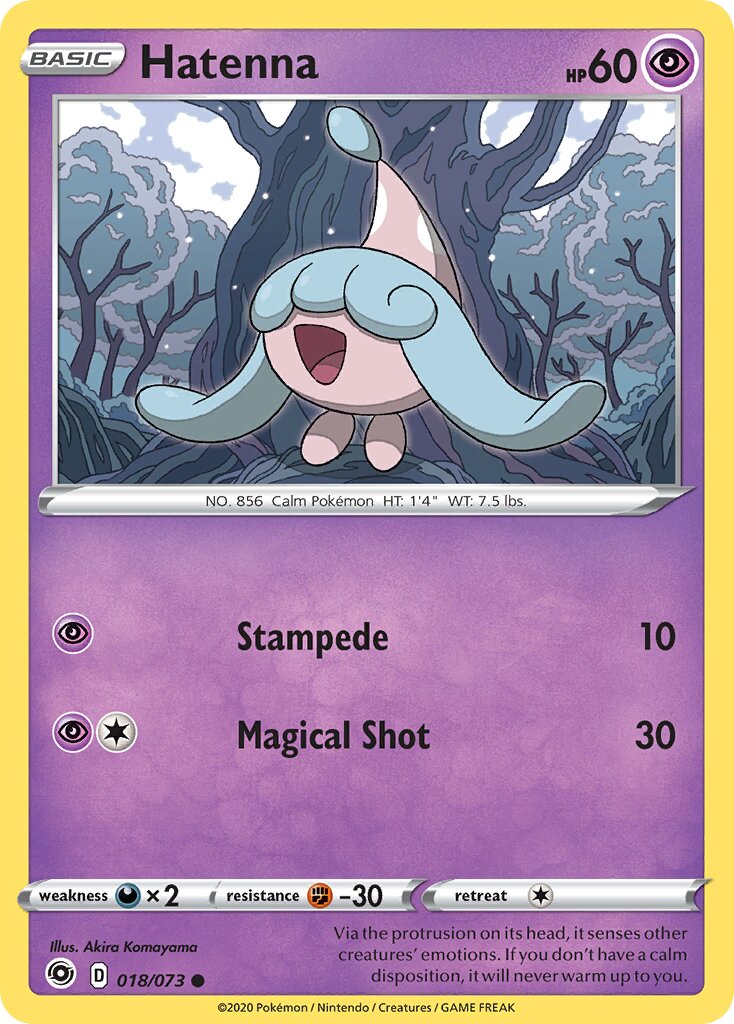 Hatenna 018/73 — Champion's Path (English Pokémon TCG card)