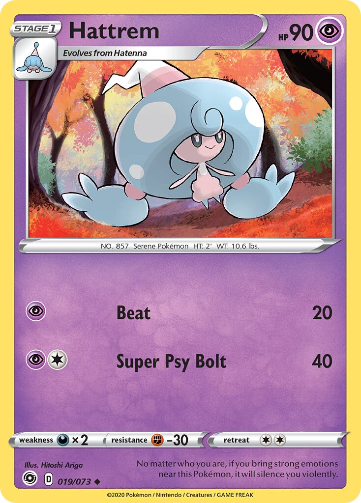 Hattrem 019/73 — Champion's Path (English Pokémon TCG card)