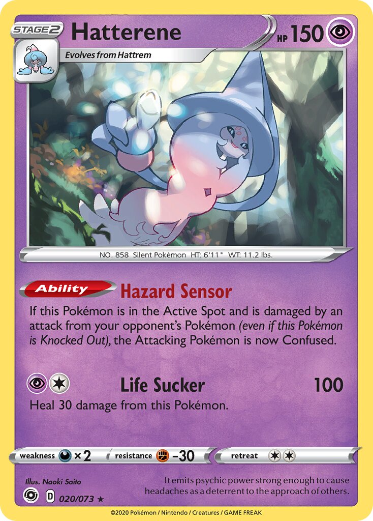 Hatterene 020/73 — Champion's Path (English Pokémon TCG card)