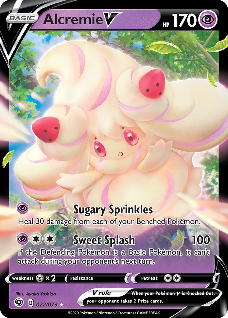 Alcremie V 022/73 — Champion's Path (English Pokémon TCG card)