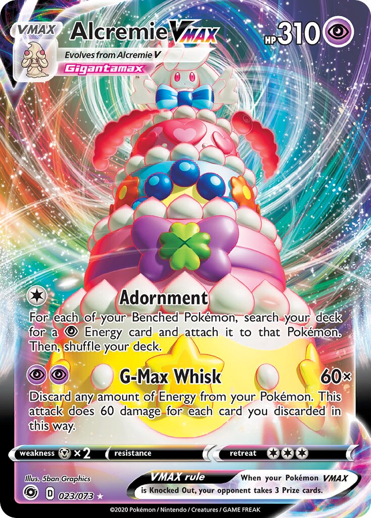 Alcremie VMAX 023/73 — Champion's Path (English Pokémon TCG card)