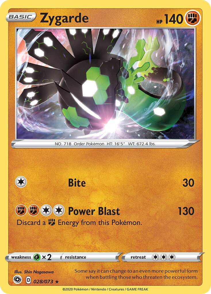 Zygarde 028/73 — Champion's Path (English Pokémon TCG card)