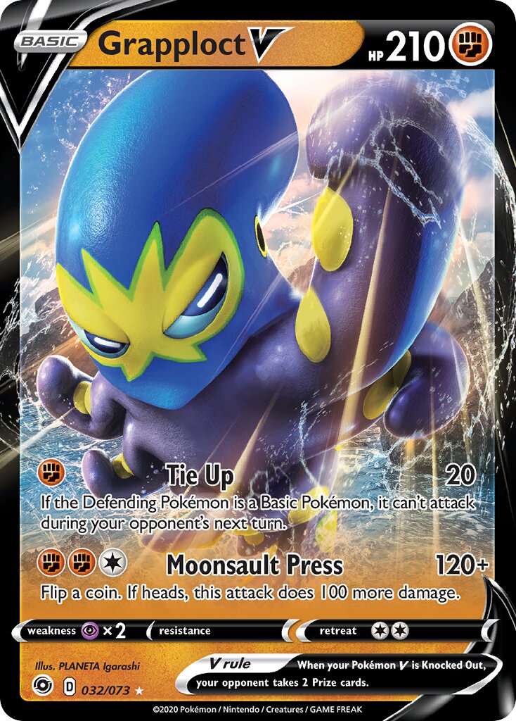 Grapploct V 032/73 — Champion's Path (English Pokémon TCG card)