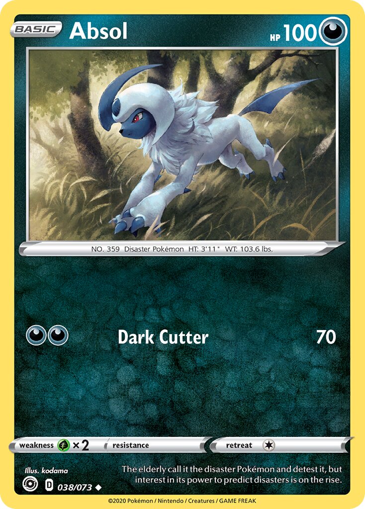 Absol 038/73 — Champion's Path (English Pokémon TCG card)