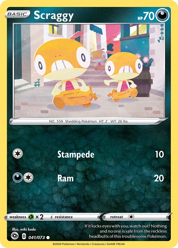 Scraggy 041/73 — Champion's Path (English Pokémon TCG card)