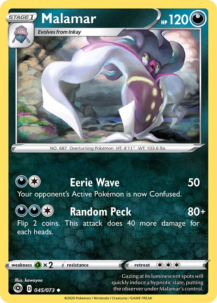 Malamar 045/73 — Champion's Path (English Pokémon TCG card)