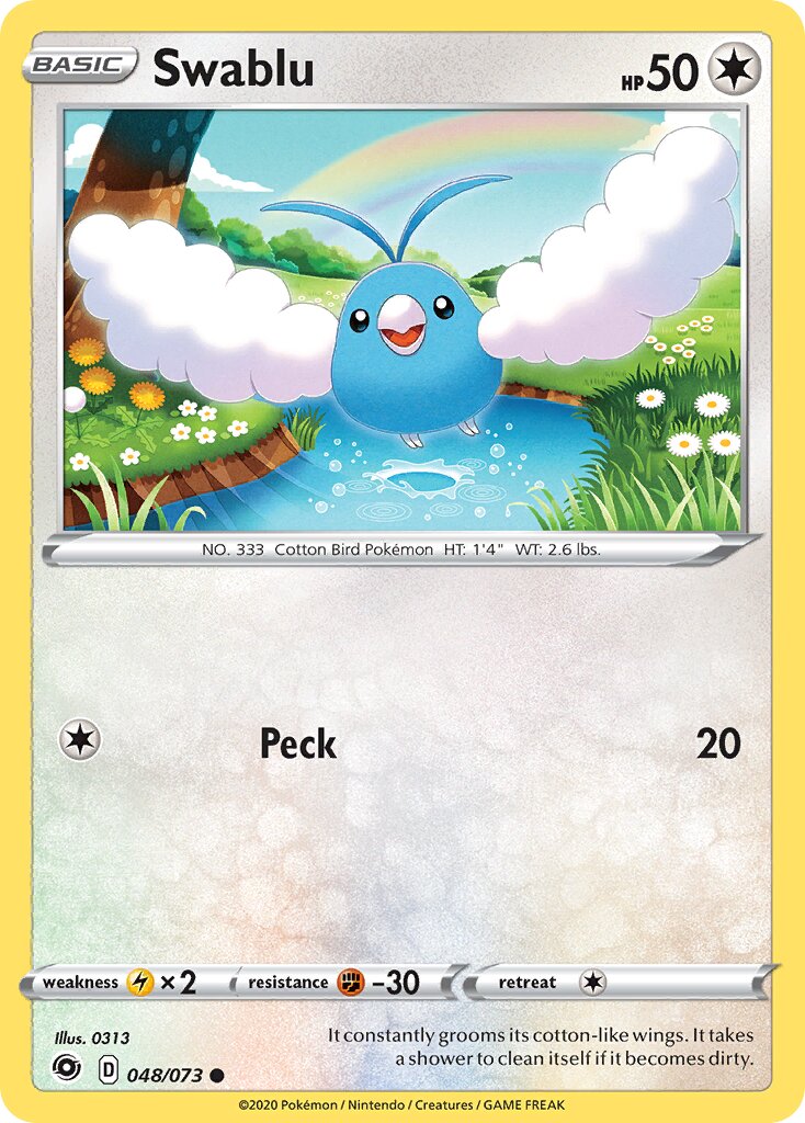 Swablu 048/73 — Champion's Path (English Pokémon TCG card)
