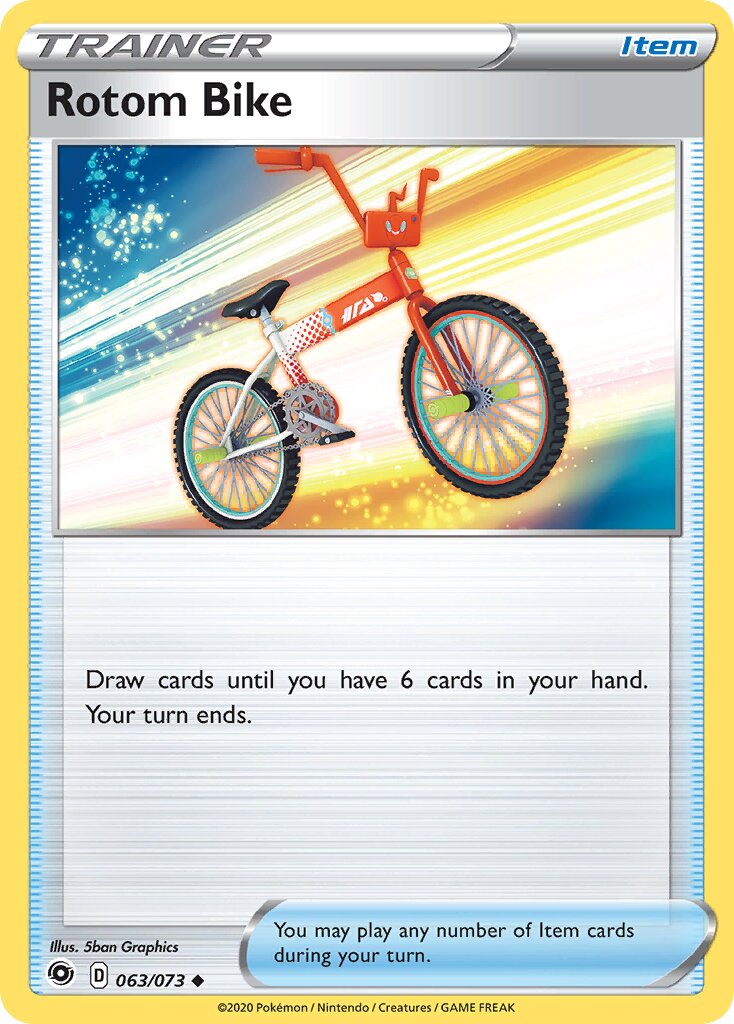 Rotom Bike 063/73 — Champion's Path (English Pokémon TCG card)