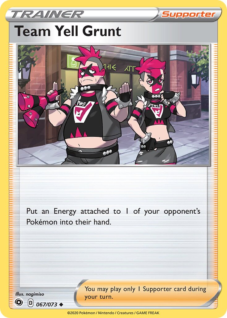 Team Yell Grunt 067/73 — Champion's Path (English Pokémon TCG card)