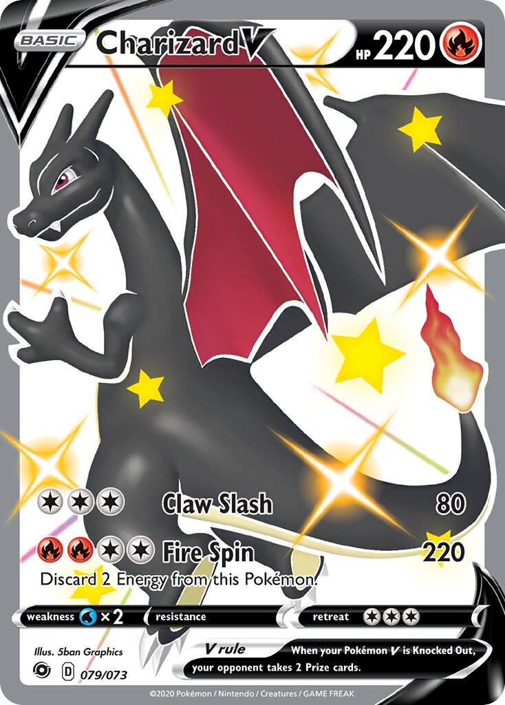 Charizard V 079/73 — Champion's Path (English Pokémon TCG card)