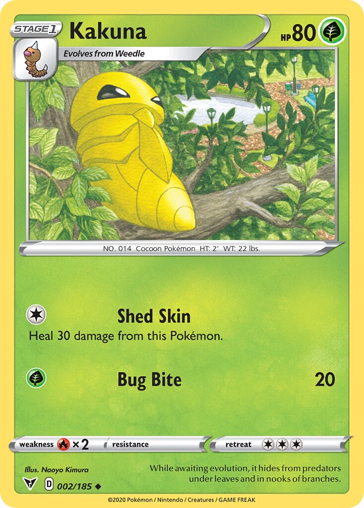 Kakuna 002/185 — Vivid Voltage (English Pokémon TCG card)
