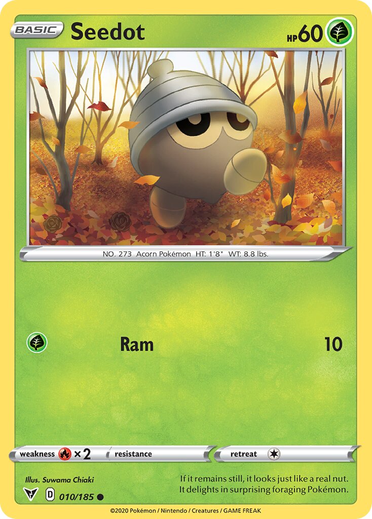 Seedot 010/185 — Vivid Voltage (English Pokémon TCG card)