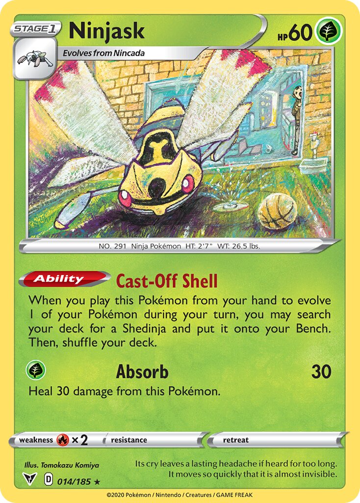 Ninjask 014/185 — Vivid Voltage (English Pokémon TCG card)