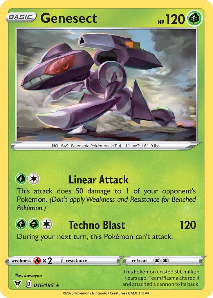 Genesect 016/185 — Vivid Voltage (English Pokémon TCG card)