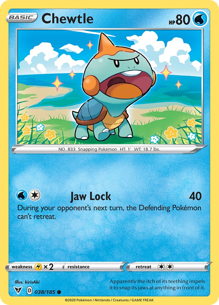Chewtle 038/185 — Vivid Voltage (English Pokémon TCG card)