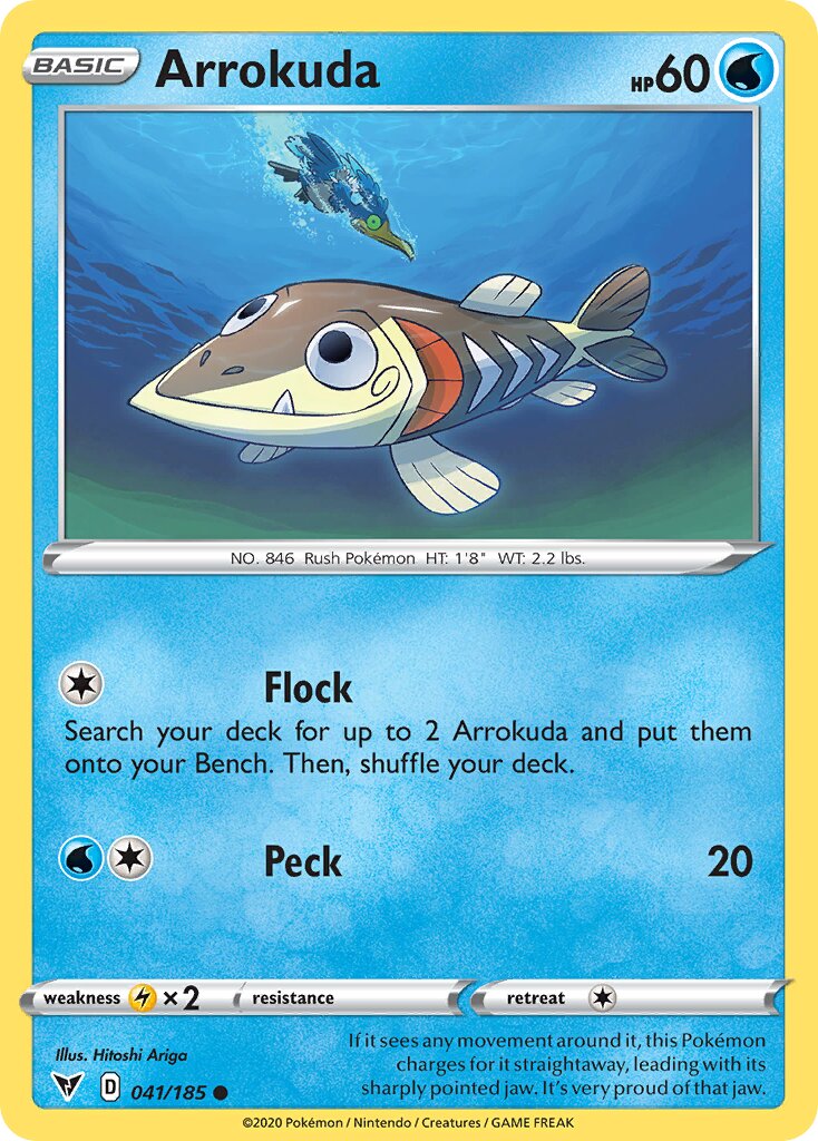 Arrokuda 041/185 — Vivid Voltage (English Pokémon TCG card)