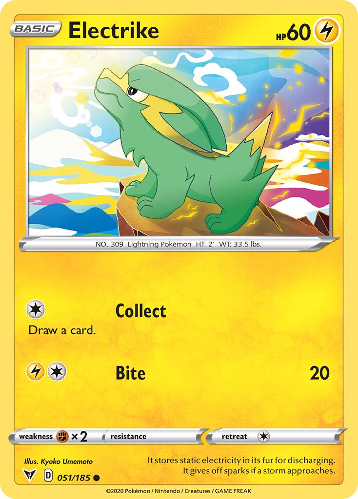Electrike 051/185 — Vivid Voltage (English Pokémon TCG card)