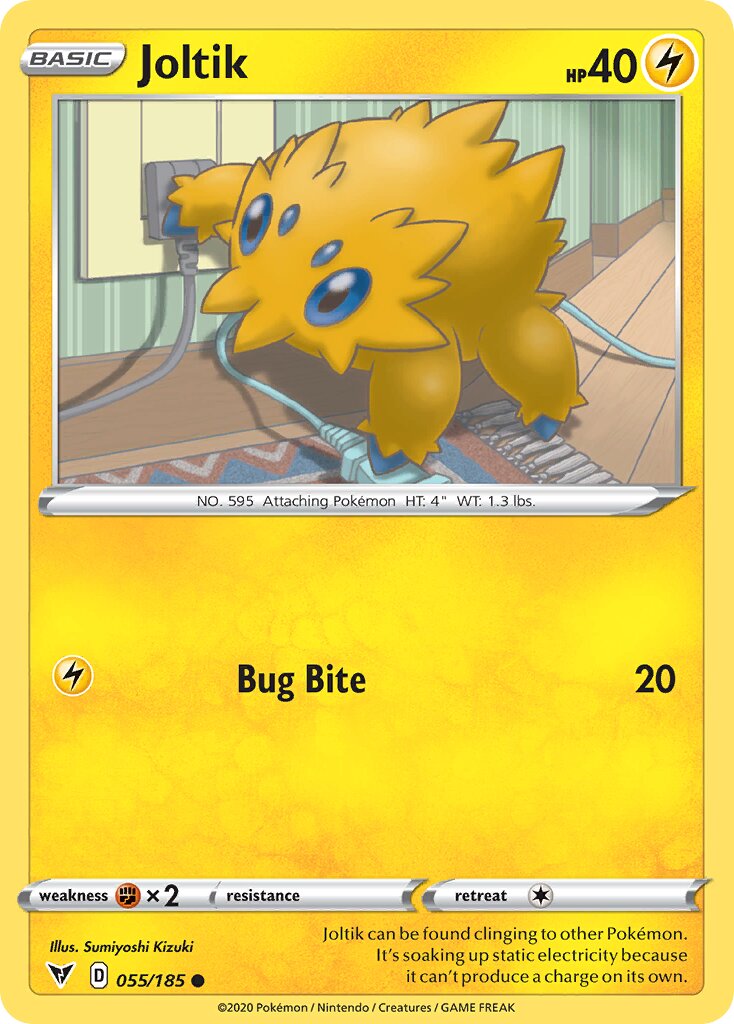Joltik 055/185 — Vivid Voltage (English Pokémon TCG card)