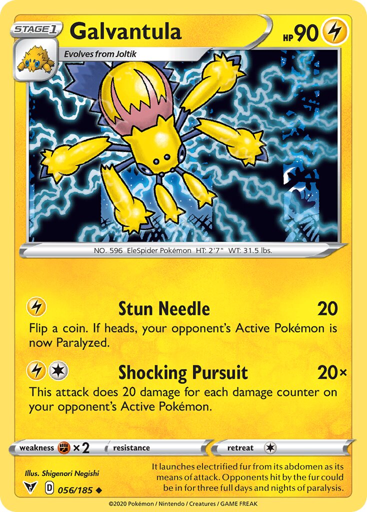 Galvantula 056/185 — Vivid Voltage (English Pokémon TCG card)