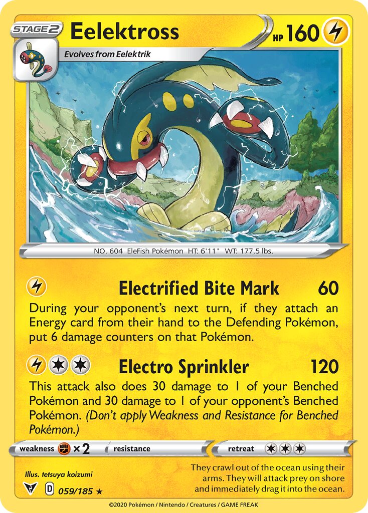 Eelektross 059/185 — Vivid Voltage (English Pokémon TCG card)