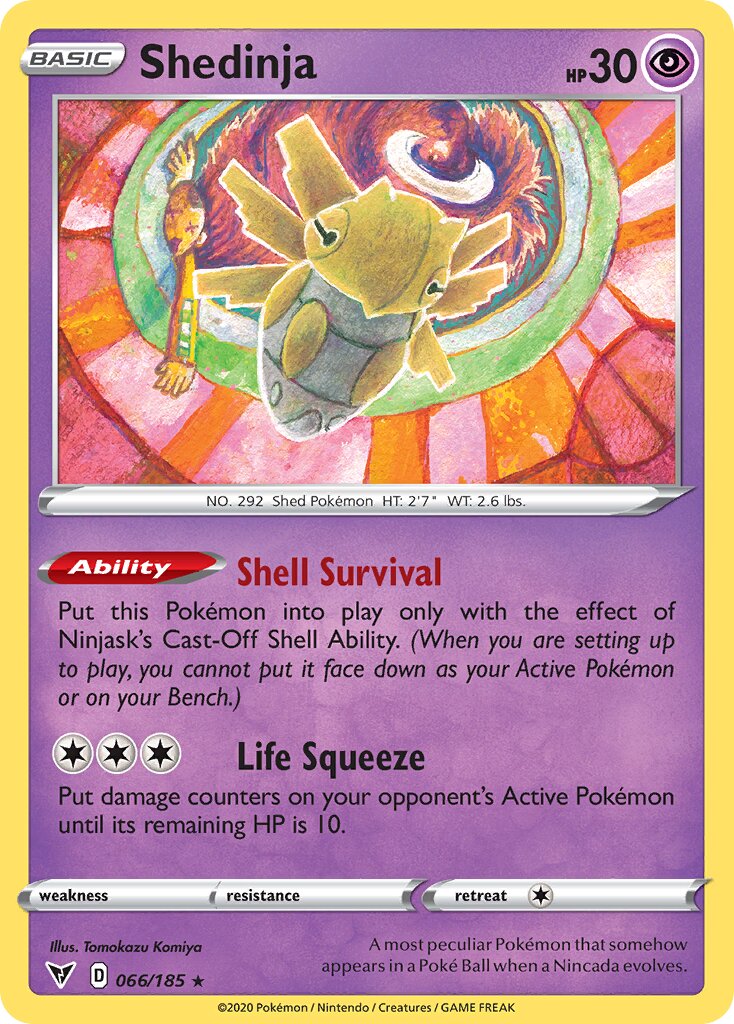 Shedinja 066/185 — Vivid Voltage (English Pokémon TCG card)