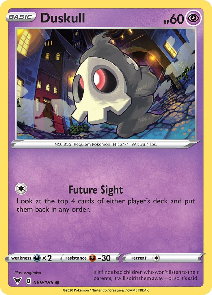 Duskull 069/185 — Vivid Voltage (English Pokémon TCG card)