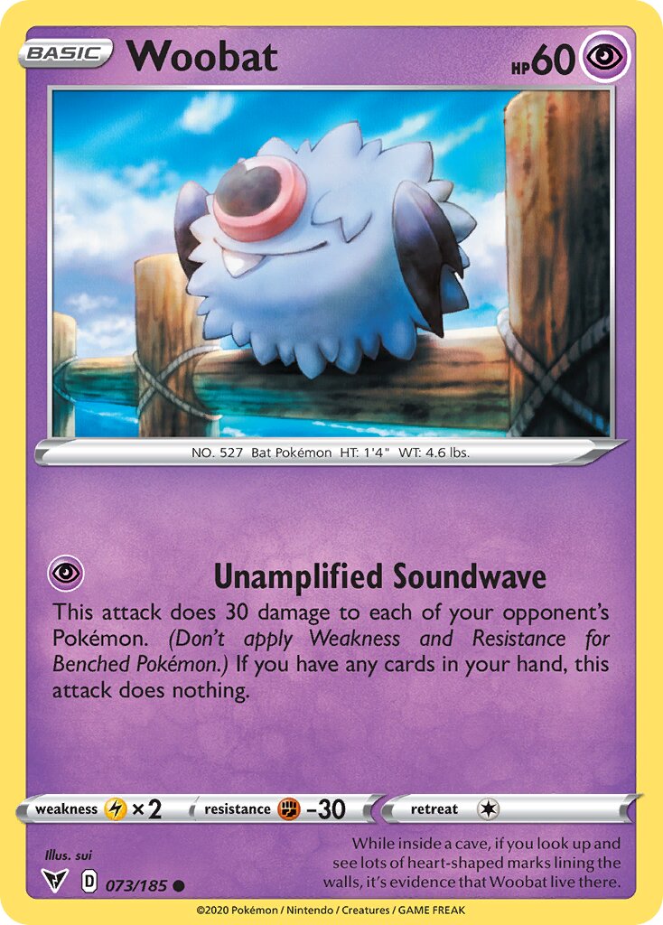 Woobat 073/185 — Vivid Voltage (English Pokémon TCG card)
