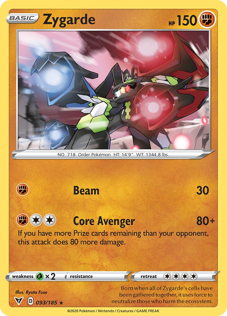 Zygarde 093/185 — Vivid Voltage (English Pokémon TCG card)