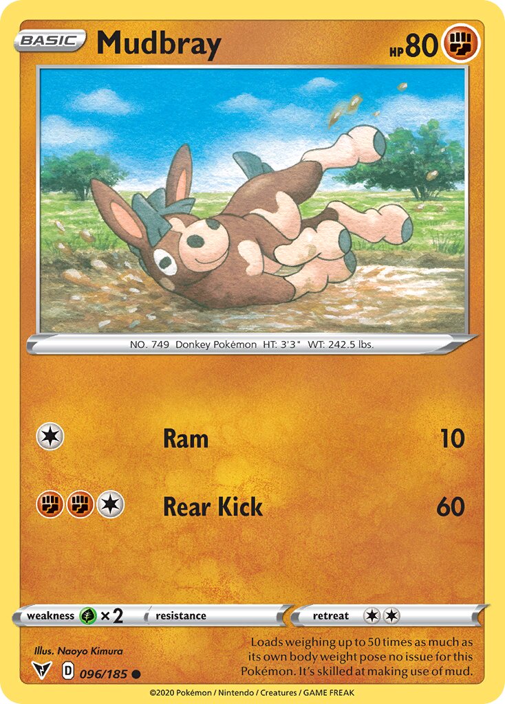 Mudbray 096/185 — Vivid Voltage (English Pokémon TCG card)